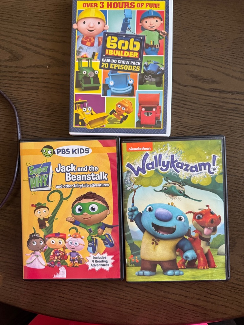 Kids DVD Collection - Colorful Characters (Yellow/Blue/Green)